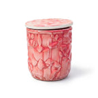 Artisan Textured Assorted Ceramic Jar with Stone-Look Lid Set