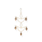 Rustic Geometric Metal Bell Wind Chime