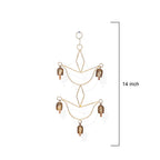 Rustic Geometric Metal Bell Wind Chime