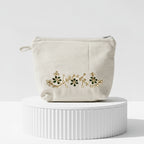 Handmade Floral Gota Patti Canvas Travel Organizer