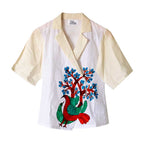 Gond Art Bird & Tree Hand-Painted Jacket