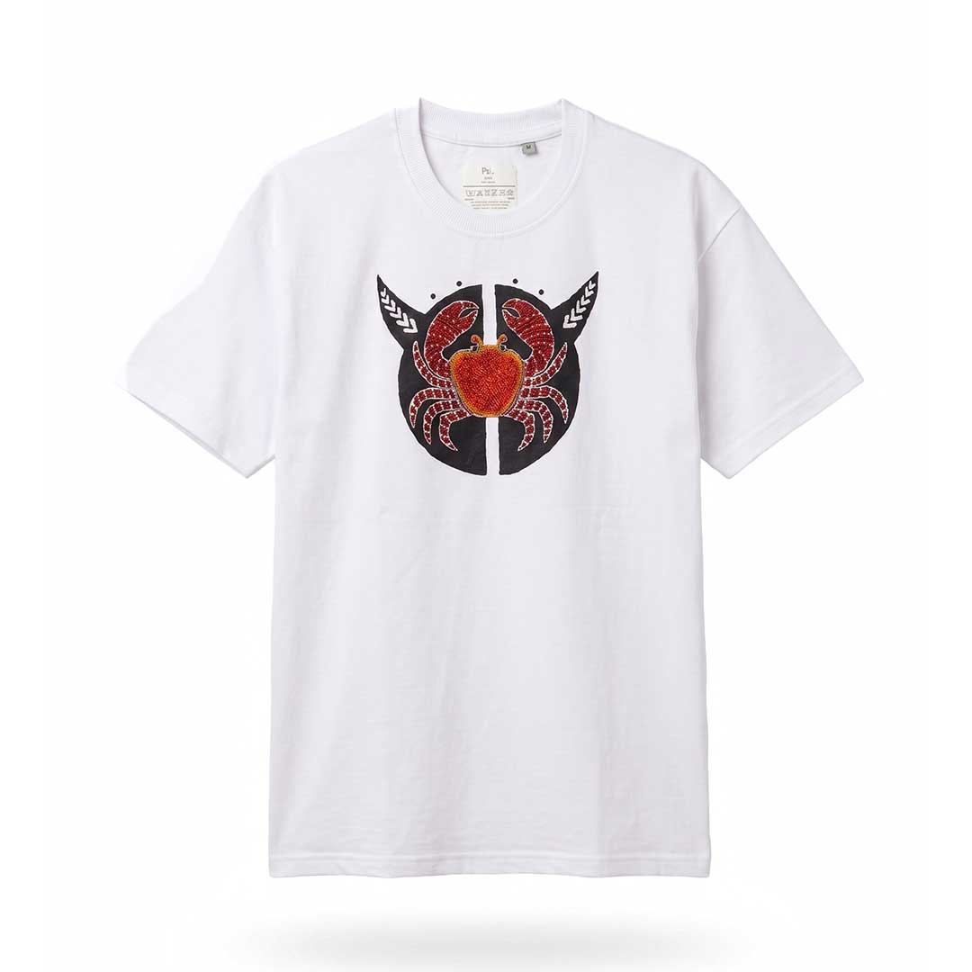Hand Painted Red Crab Tribal Graphic T-Shirt