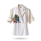Gond Art Deer & Tree Hand-Painted Cotton Jacket