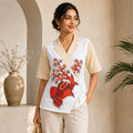 Gond Art Fish & Tree Hand-Painted Jacket
