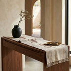 Hand-Woven Dhokra Weaving Scorpion Motif Cream Runner
